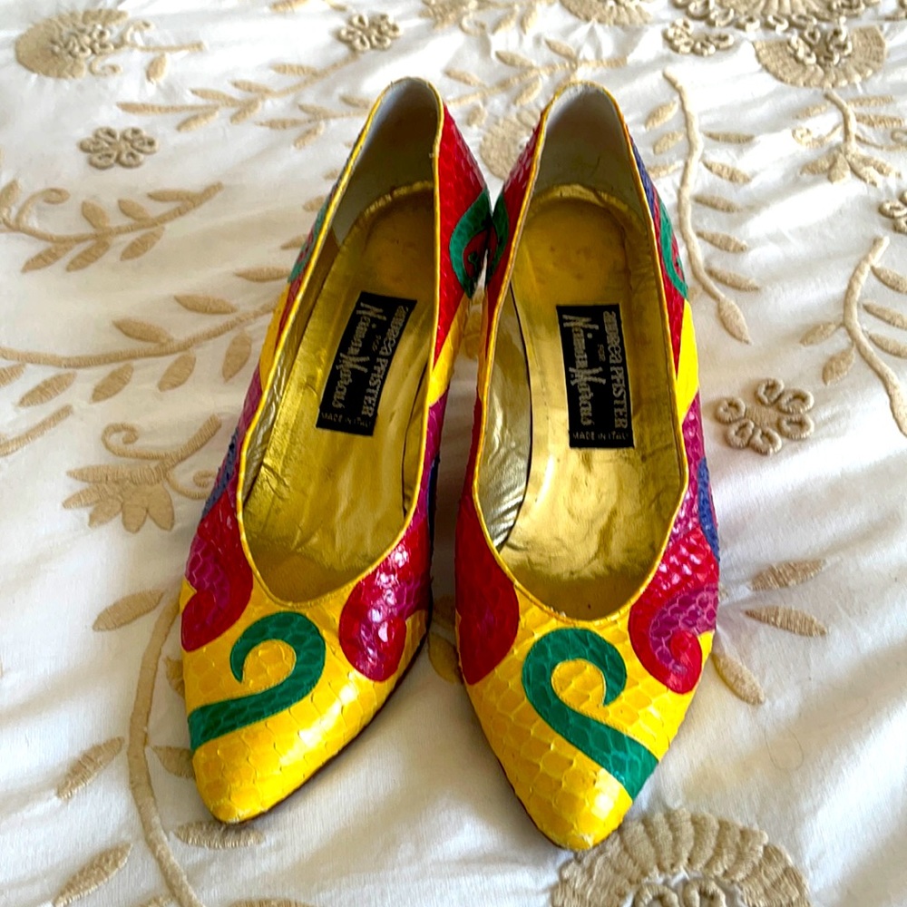RARE Andrea pfister collectors’ item Vintage snakeskin shoes